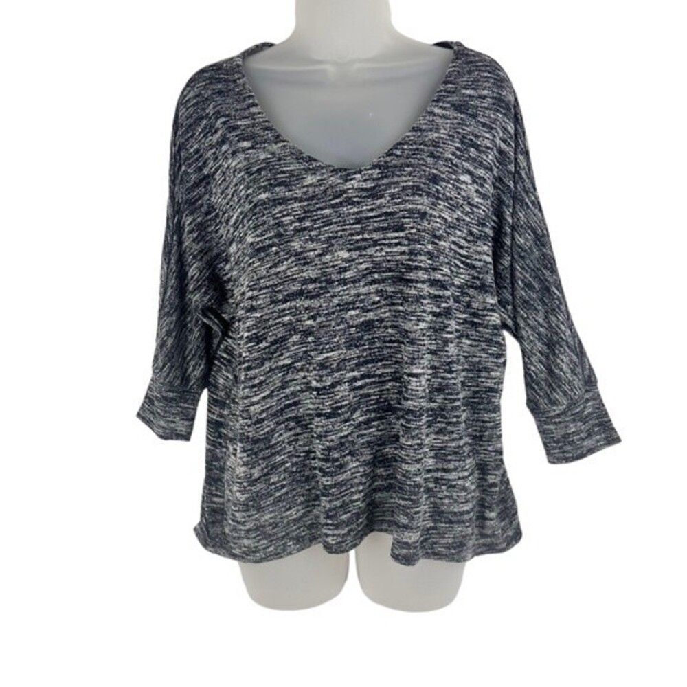 Old Navy Black & Gray V-Neck Pullover Sz M